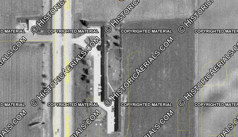 Greystone Motel - 1969 Aerial View (newer photo)